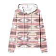 thumbnail image 4 of skpabo Zip Up Hoodies for Women Fashion Floral Print Sweatshirts Long Sleeve Hooded Pullover Top Soft Stretchable Comfortable Plus Size Outerwear with Pockets S-3XL, 4 of 6