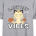 thumbnail image 3 of Pokémon - Lazy Day Vibes Meowth - Juniors Ideal Flowy Muscle T-Shirt, 3 of 5