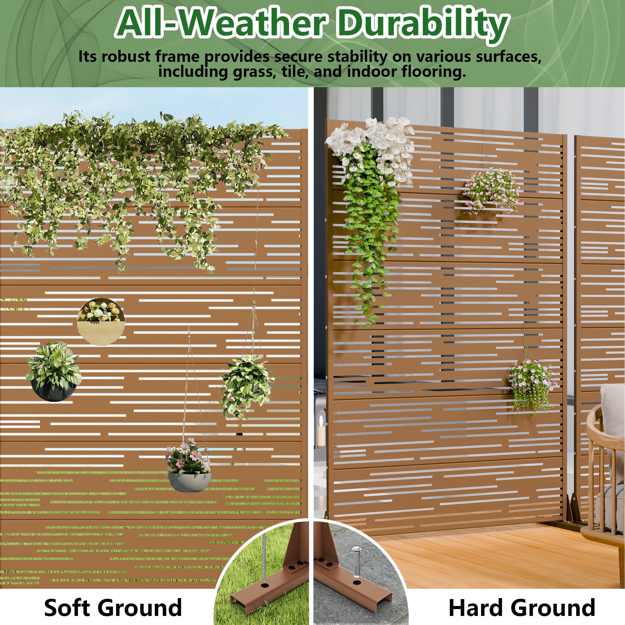 Metal Privacy Screen Panel Pattern