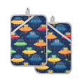 thumbnail image 7 of Yayeee Pot Holders Kitchen Heat Resistant with Pockets 7"x9.8" Cotton Oven Cooking Hot Pads, Rainbow Space Cat, 7 of 7