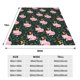 thumbnail image 3 of Fotbe Pink Sleeping Fox Manta de Franela Acolchonada con Estampado, Súper Suave y Esponjosa, Extra Grande para Sofá, Cama, Uso Todo el Año-80"x60", 3 of 7