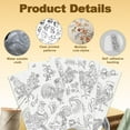 thumbnail image 3 of 34Pcs Floral Chicken Water Soluble Hand Sewing Stabilizers 8.3"x11.7" Flower Chiken Embroidery Pattern Stabilizer 4 Sheets Animal Stick and Stitch Embroidery Paper Sticker, 3 of 7