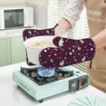 thumbnail image 7 of Honeii Space Dinosaur patten Oven Mitts and Pot Holders Sets, Baker Oven Mitts, Mittens for Kitchen Decor, Baking Lover over Gloves Gifts, 7 of 7