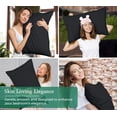 thumbnail image 4 of Royale Linens King Pillowcase Set of 2 - Bed Pillow Cover - 20" x 40" -Black Pillowcases - 1800 Brushed Microfiber, Wrinkle & Fade Resistant - Soft & Cozy- King Size Pillow Case (Black), 4 of 9