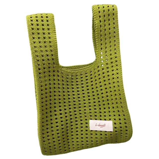 Bolso de hombro de punto Bolso de mano moderno Bolso de hombro versátil y versátil Verde
