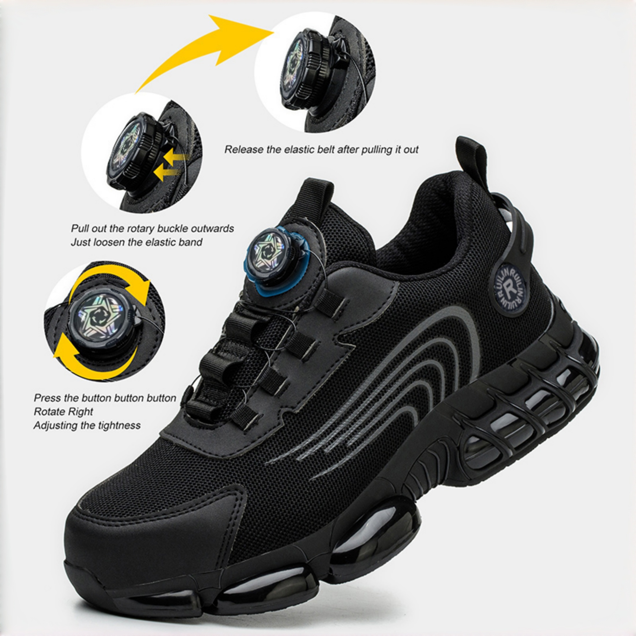XQJ Men's Steel Toe Safety Work Shoe photo 6