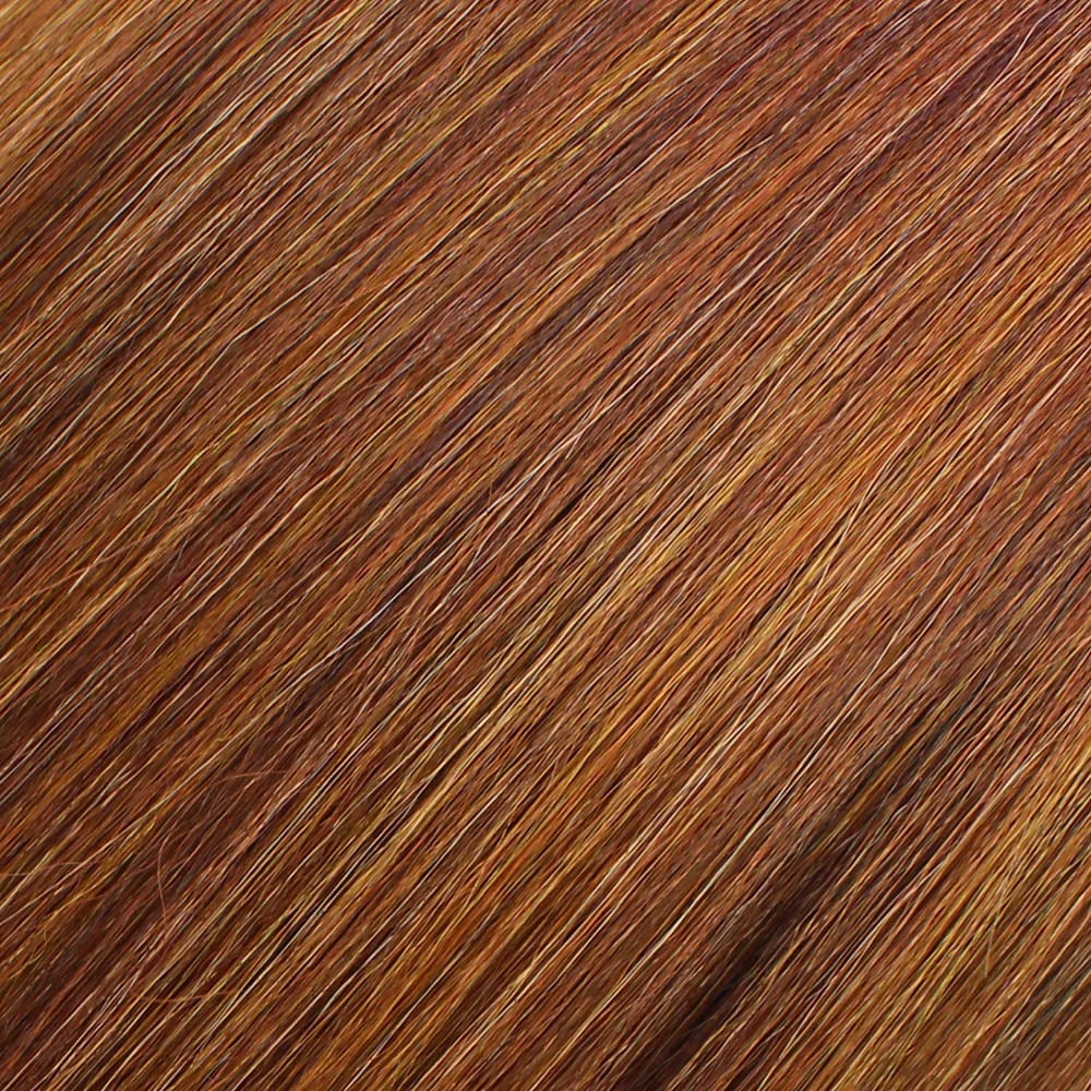 LUXLUXE Idia 13" Bob Half Wig | Curly Synthetic Hair Wig 4x4 Closure HD Lace Front Bob Wig Heat-Resistant Hair - Copper Auburn