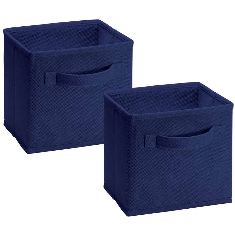 Closetmaid 1577 Cubeicals Mini Fabric Drawers Blue 2 Pack