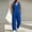 Blue, variant on Mens Linen Textured Sets 2 Piece Outfits Sleeveless V Neck Shirt Vest and Pants Set Vacation Outfit for Men Summer Beach Suits Sky Blue