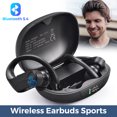 thumbnail image 3 of AOLIGEI Flame Solo Bluetooth Earbuds, ENC Noise Cancellation Microphone Bass + in Ear Wireless Earphones, Black, 3 of 11