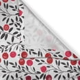 thumbnail image 3 of Ambesonne Cranberry Kitchen Curtains, Yummy Berries Leafage, 55"x39", Ruby Maroon and Black, 3 of 3