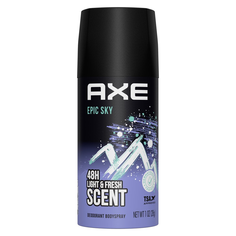 AXE Dual Action Body Spray Deodorant Epic Sky All Day Fresh Scent 4 oz