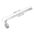 thumbnail image 2 of Unique Bargains Car Spare Tire Lug Wrench for Jack, L Type Hexagon 23mm Slotted End Socket Repair Tool, 2 of 4