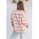 thumbnail image 1 of ABPHQTO Sudadera de mujer con hombros caídos a rayas, 1 of 5