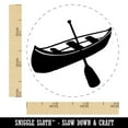 thumbnail image 2 of Canoe Water Boat with Paddle Rubber Stamp for Scrapbooking Crafting Stamping - Small 3/4 Inch, 2 of 7
