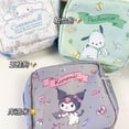 thumbnail image 4 of Servilleta sanitaria Kawaii Sanrio Pochacco, almacenamiento con cremallera para niña, estuche sanitario de período fisiológico para estudiantes, bolsa portátil para artículos pequeños, 4 of 4