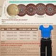 thumbnail image 2 of Western PU Leather Belt Women's Concho Cowgirl Round Disc Belt Women's Wide Bohemian Country Belt Dress, 2 of 8
