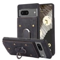 thumbnail image 1 of ELEHOLD for Google Pixel 7 Leather Wallet Case,with Card Slots Holders Ring Stand Magnetic Buckle Kickstand Function Shockproof Purse Case, Black, 1 of 8