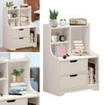 thumbnail image 3 of Anqidi Modern White Nightstand 2 Drawers Side Table Cabinet Wood End Table with Storage Shelf Bedroom Bedside Furniture, 3 of 10