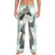 thumbnail image 1 of Fotbe Cute Raccoon Pantalones de Pijama para Hombre, Pantalones de Dormir, Pantalones de Casa con Cintura Ajustable y Bolsillos-Large, 1 of 6