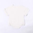 thumbnail image 3 of Lenpel Newborn Baby Bodysuits Unisex Boy Girl Cotton Short Sleeve Solid Color Rompers Infant Summer Clothes, 3 of 6