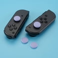 thumbnail image 2 of PlayVital Silicone Joystick Caps for Nintendo Switch, Switch Lite & OLED – Thumb Grip Covers, Light Violet, 2 of 8