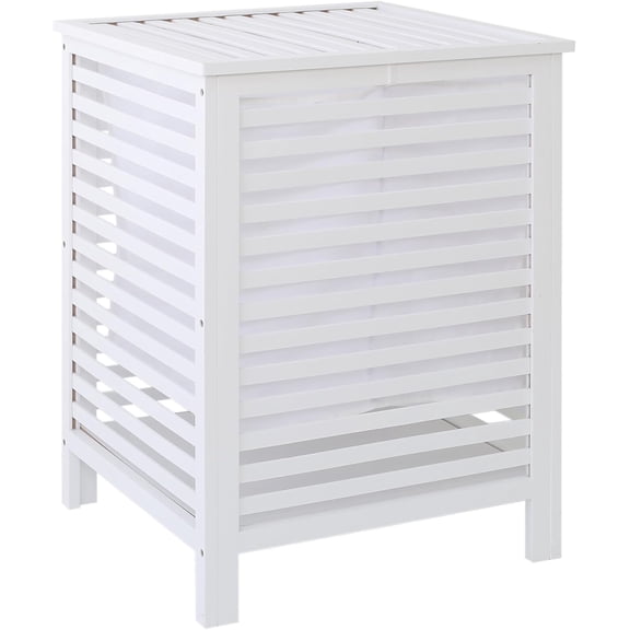 Extra Large 120L Bamboo Double Laundry Hamper with Lid – 2-Section Clothes Sorter with Removable Liner Bags for Laundry Room Organization