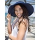 thumbnail image 2 of Sombrero de paja enrollable con ala ancha y visera solar para mujer con protección solar UPF 50+, 2 of 6