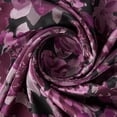 thumbnail image 2 of Zelouf Delightful Floral Jacquard  , Sewing, DIY, Crafts Fabric by the Yard, Black/rose, 3 Yard, 2 of 3