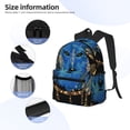 thumbnail image 3 of Disketp Wolf Head And Dreamcatcher Mochila Ligera Clásica con Múltiples Bolsillos, Mochila Casual para Hombre y Mujer, Ideal para Escuela, Trabajo y Viajes, 3 of 6