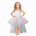thumbnail image 1 of NIEWTR Robe Tutu en Ruban pour Bébé Fille, Robe en Tulle pour Tout-Petit, Fête d'Anniversaire, Concours, Princesse, Mariage (Multicolore, 6-8 Ans), 1 of 6