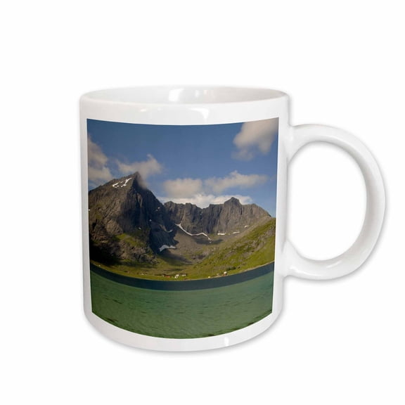 3drose, Norway, Nordland, Lofoten, Gravdal, Fjord - Eu21 Cmi0140 - Cindy Miller Hopkins, 15oz Mug