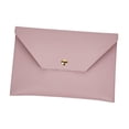 thumbnail image 2 of Bolsa para brochas de maquillaje, cartera tipo sobre de piel sintética, neceser de viaje, bolso de mano Violeta, 2 of 9
