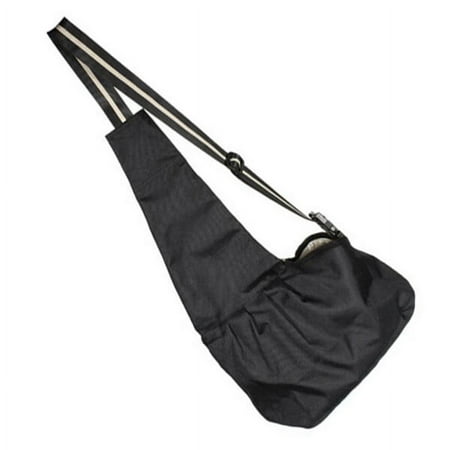 FONDOTIN 1Pack Pet Carrier Bag Sling for Small Dogs Cat Wearable with Adjustable Strap 33.46x13.77in Black