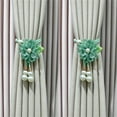 thumbnail image 6 of MOMOJIA Creative Pearls Flower Curtain Tiebacks Ropes Set Of 2 Elegant Window Drapery Holdbacks Ties Accessories Home Decors, 6 of 18