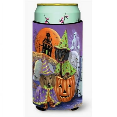 Carolines Treasures Dachshund Halloween Haunted House Tall Boy Hugger Tall Boy multicolor