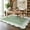 Sage Green, variant on Hasoo 8' x 10' Area Rug for Living Room Washable Scalloped Non Shedding Neutral Indoor Decor Floral Printed Carpet, Blue