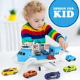 thumbnail image 4 of Airplane Toys for Toddlers 3 Years Old, Toy Airplane for Boys Age 4-7, Toys for 2 3 4 5 Years Old, Airplane Toy Set with 8 Mini Cars, Plane Toy for Birthday, 4 of 8