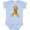 AE-Light Blue, variant on Leukemia Awareness with Orange Ribbon Made of Hearts Boys or Girls Baby Bodysuit