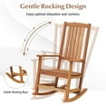 thumbnail image 6 of Gymax Rocking Chair High-Back Outdoor Rocker with Smooth Rocking Base for Backyard, 6 of 8