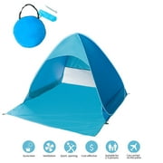 iCorer Automatic Pop Up Instant Portable Outdoors Quick Cabana Beach Tent Sun Shelter, Light Blue