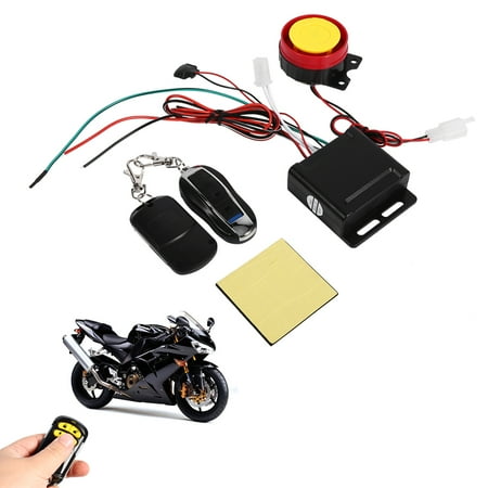 Hilitand 12V Motorcycle Bike Anti-theft Security Alarm System Remote