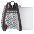 thumbnail image 3 of Disketp Colorful Shark Mochila de Cuero para Mujer, Bolso de Espalda Antirrobo con Estilo para Viaje, Trabajo y Uso Diario, 3 of 4