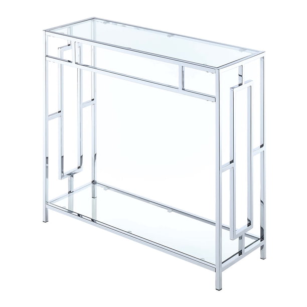 Mesa de recibidor Town Square Chrome(S14-114) Convenience Concepts S14-114