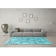 thumbnail image 3 of Ahgly Company Indoor Rectangle Oriental Light Blue Industrial Area Rugs, 7' x 9', 3 of 4