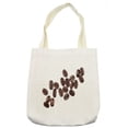 thumbnail image 1 of Coffee Tote Bag, Real Life Photo of Several Beans Close Up Shot on a Plain Background, Cloth Linen Reusable Bag for Shopping Books Beach and More, 16.5" X 14", Cream, by Ambesonne, 1 of 2