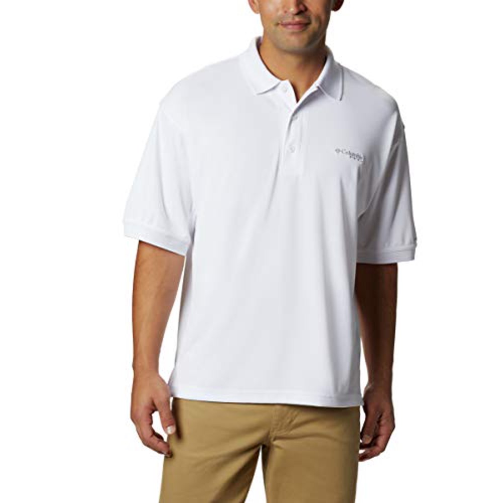 Columbia Columbia Men's PFG Perfect Cast Polo Shirt, White, 2X , big