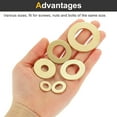 thumbnail image 5 of Uxcell M5 Flat Washer, 30 PackBrass Ring Washers 14mm OD 1mm Thick Sealing Gasket Ring, 5 of 7