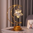 thumbnail image 4 of Lámpara de mesita de noche Star Moon luces nocturnas alimentadas por batería accesorios ligeros para el hogar Likrtyny Para estrenar, 4 of 8