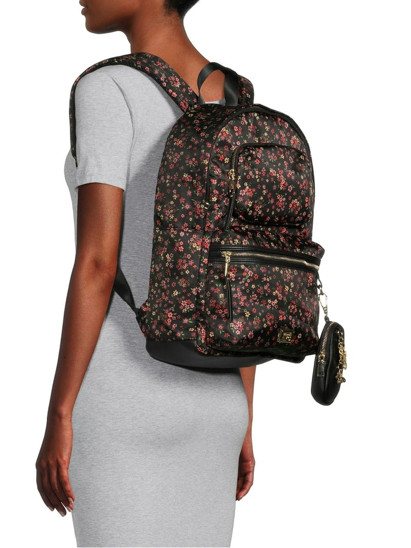 Madden NYC Girls Modular Zipper Backpack Ditsy Floral 